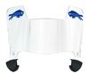 Buffalo Bills Mini Football Helmet Visor Shield w/ Clips - PICK VISOR & LOGO COLOR