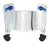 Buffalo Bills Mini Football Helmet Visor Shield w/ Clips - PICK VISOR & LOGO COLOR