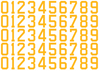 Buffalo Sabres Helmet Jersey Style Vinyl Number Decal Sheet Set of 50 #0-9 - Pick Color & Size