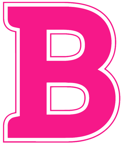 Butler Bulldogs Hot Pink B Logo Premium DieCut Vinyl Decal PICK SIZE