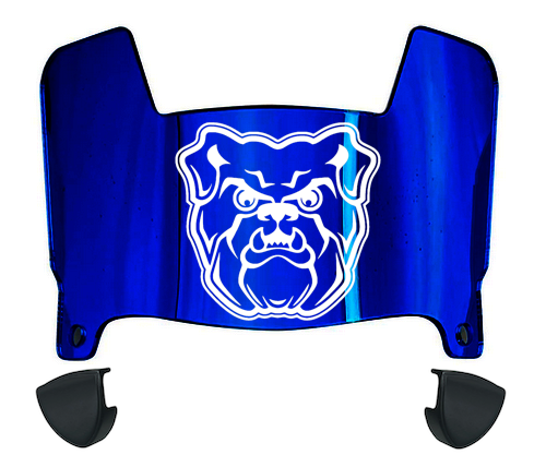 Butler Bulldogs Mini Football Helmet Visor Shield w/ Clips - PICK VISOR & LOGO COLOR