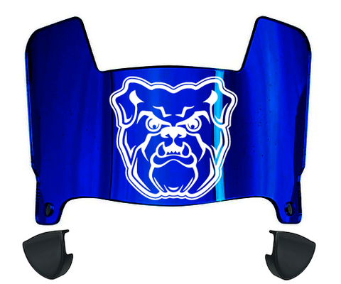 Butler Bulldogs Mini Football Helmet Visor Shield w/ Clips - PICK VISOR & LOGO COLOR