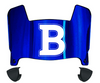 Butler Bulldogs Mini Football Helmet Visor Shield w/ Clips - PICK VISOR & LOGO COLOR