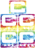 Captain Patch Jersey C Style TIE DYE Crucial Catch Cancer Football Helmet Decal - Perfect for Adult & Youth Full Size Football Helmets