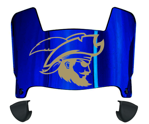 CSU Buccaneers Mini Football Helmet Visor Shield w/ Clips - PICK VISOR & LOGO COLOR