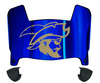 CSU Buccaneers Mini Football Helmet Visor Shield w/ Clips - PICK VISOR & LOGO COLOR