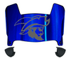 CSU Buccaneers Mini Football Helmet Visor Shield w/ Clips - PICK VISOR & LOGO COLOR