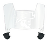 CSU Buccaneers Mini Football Helmet Visor Shield w/ Clips - PICK VISOR & LOGO COLOR