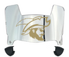 CSU Buccaneers Mini Football Helmet Visor Shield w/ Clips - PICK VISOR & LOGO COLOR