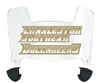 CSU Buccaneers Mini Football Helmet Visor Shield w/ Clips - PICK VISOR & LOGO COLOR