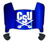 CSU Buccaneers Mini Football Helmet Visor Shield w/ Clips - PICK VISOR & LOGO COLOR