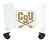 CSU Buccaneers Mini Football Helmet Visor Shield w/ Clips - PICK VISOR & LOGO COLOR