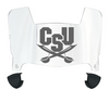 CSU Buccaneers Mini Football Helmet Visor Shield w/ Clips - PICK VISOR & LOGO COLOR