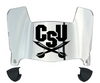 CSU Buccaneers Mini Football Helmet Visor Shield w/ Clips - PICK VISOR & LOGO COLOR