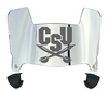 CSU Buccaneers Mini Football Helmet Visor Shield w/ Clips - PICK VISOR & LOGO COLOR