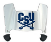 CSU Buccaneers Mini Football Helmet Visor Shield w/ Clips - PICK VISOR & LOGO COLOR