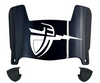 Cal Baptist Lancers Mini Football Helmet Visor Shield w/ Clips - PICK VISOR & LOGO COLOR