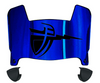 Cal Baptist Lancers Mini Football Helmet Visor Shield w/ Clips - PICK VISOR & LOGO COLOR