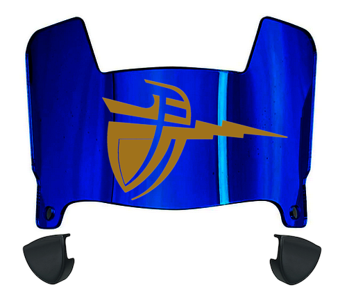 Cal Baptist Lancers Mini Football Helmet Visor Shield w/ Clips - PICK VISOR & LOGO COLOR