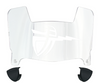 Cal Baptist Lancers Mini Football Helmet Visor Shield w/ Clips - PICK VISOR & LOGO COLOR