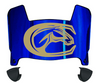 Cal Davis Aggies Mini Football Helmet Visor Shield w/ Clips - PICK VISOR & LOGO COLOR