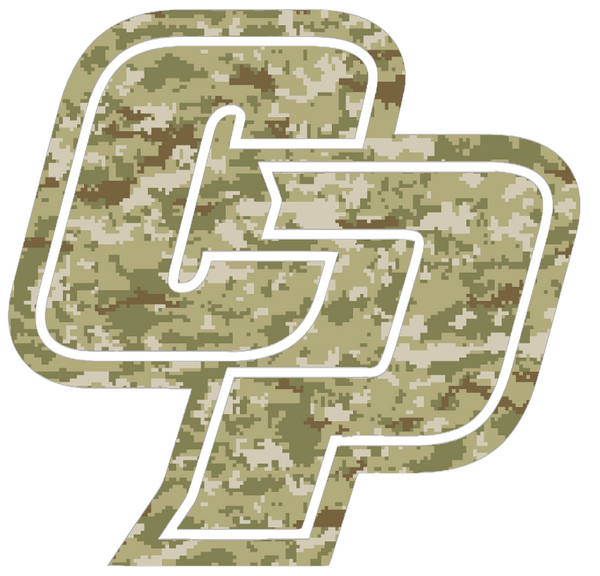 Cal Poly Mustangs Team Logo Salute to Service Camouflage Camo Vinyl Decal PICK SIZE