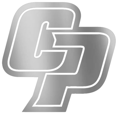 Cal Poly Mustangs SILVER CHROME MIRROR Team Logo Premium DieCut Vinyl Decal PICK SIZE