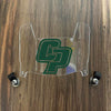 Cal Poly Mustangs Mini Football Helmet Visor Shield Clear w/ Clips - GREEN