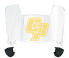 Cal Poly Mustangs Mini Football Helmet Visor Shield w/ Clips - PICK VISOR & LOGO COLOR