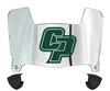 Cal Poly Mustangs Mini Football Helmet Visor Shield w/ Clips - PICK VISOR & LOGO COLOR