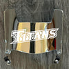 Cal State Fullerton Titans Mini Football Helmet Visor Shield Silver Chrome Mirror w/ Clips - PICK LOGO COLOR