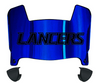 Cal Baptist Lancers Mini Football Helmet Visor Shield w/ Clips - PICK VISOR & LOGO COLOR