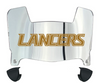 Cal Baptist Lancers Mini Football Helmet Visor Shield w/ Clips - PICK VISOR & LOGO COLOR