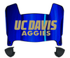 Cal Davis Aggies Mini Football Helmet Visor Shield w/ Clips - PICK VISOR & LOGO COLOR