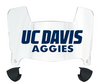 Cal Davis Aggies Mini Football Helmet Visor Shield w/ Clips - PICK VISOR & LOGO COLOR