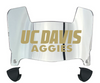 Cal Davis Aggies Mini Football Helmet Visor Shield w/ Clips - PICK VISOR & LOGO COLOR