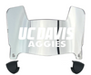 Cal Davis Aggies Mini Football Helmet Visor Shield w/ Clips - PICK VISOR & LOGO COLOR
