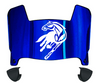 Cal Davis Aggies Mini Football Helmet Visor Shield w/ Clips - PICK VISOR & LOGO COLOR