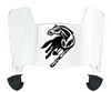 Cal Davis Aggies Mini Football Helmet Visor Shield w/ Clips - PICK VISOR & LOGO COLOR