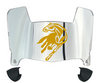 Cal Davis Aggies Mini Football Helmet Visor Shield w/ Clips - PICK VISOR & LOGO COLOR
