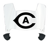 Cal Davis Aggies Mini Football Helmet Visor Shield w/ Clips - PICK VISOR & LOGO COLOR