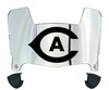 Cal Davis Aggies Mini Football Helmet Visor Shield w/ Clips - PICK VISOR & LOGO COLOR