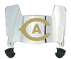 Cal Davis Aggies Mini Football Helmet Visor Shield w/ Clips - PICK VISOR & LOGO COLOR