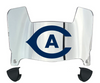 Cal Davis Aggies Mini Football Helmet Visor Shield w/ Clips - PICK VISOR & LOGO COLOR
