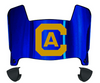 Cal Davis Aggies Mini Football Helmet Visor Shield w/ Clips - PICK VISOR & LOGO COLOR