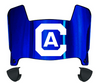 Cal Davis Aggies Mini Football Helmet Visor Shield w/ Clips - PICK VISOR & LOGO COLOR