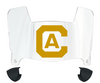 Cal Davis Aggies Mini Football Helmet Visor Shield w/ Clips - PICK VISOR & LOGO COLOR