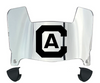 Cal Davis Aggies Mini Football Helmet Visor Shield w/ Clips - PICK VISOR & LOGO COLOR