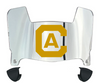 Cal Davis Aggies Mini Football Helmet Visor Shield w/ Clips - PICK VISOR & LOGO COLOR