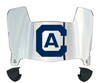 Cal Davis Aggies Mini Football Helmet Visor Shield w/ Clips - PICK VISOR & LOGO COLOR